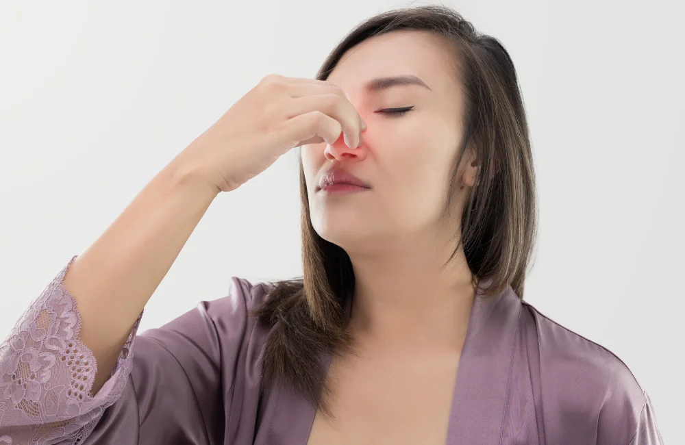 ปลายจมูกแดงแบบไหน ต้องรีบหาหมอ