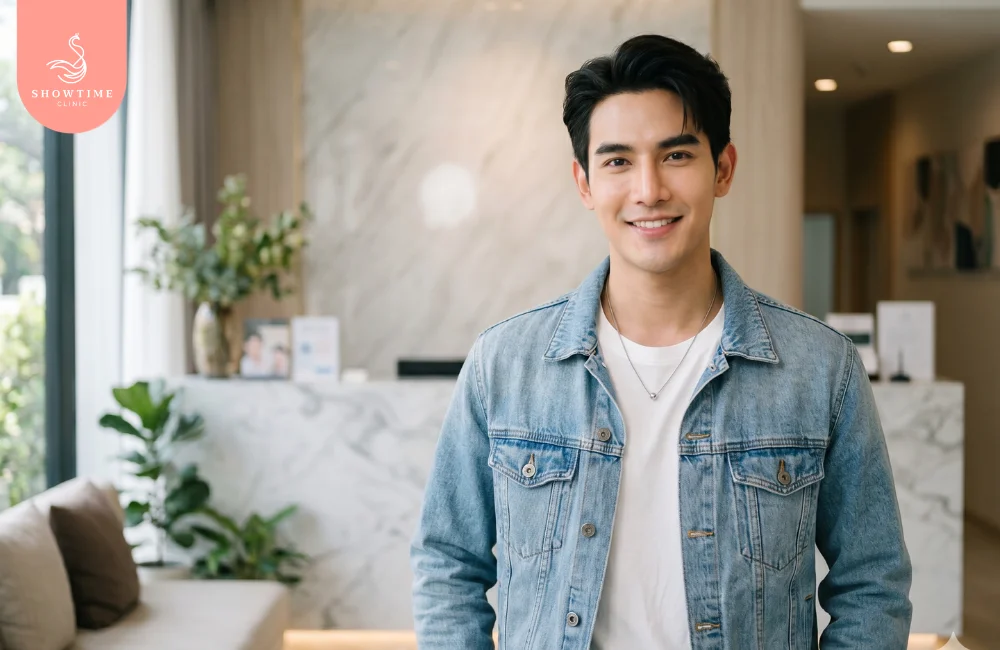 ทรงจมูกผู้ชายสันตรง สายฝอ