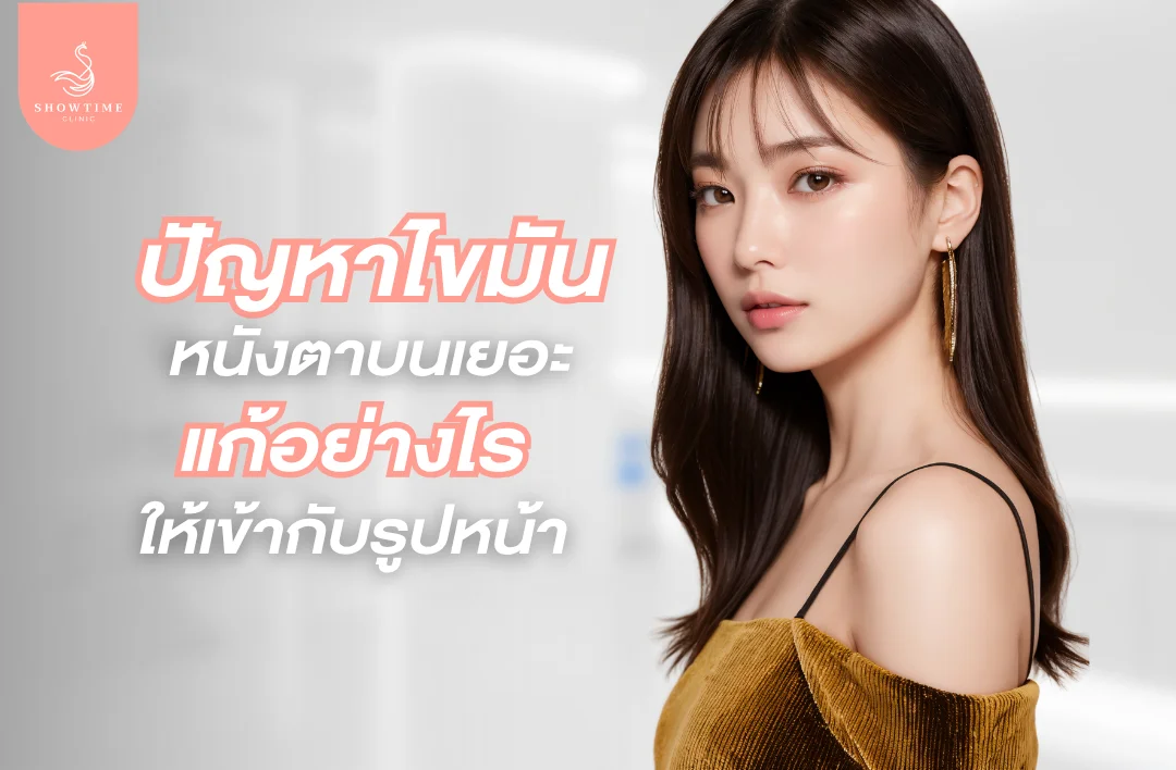ปัญหาไขมันหนังตาบนเยอะ